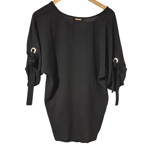 Michael Kors Black Blouse Versatile Knit Design - Picture 2 of 8